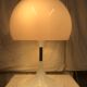 70s white mushroom lamp