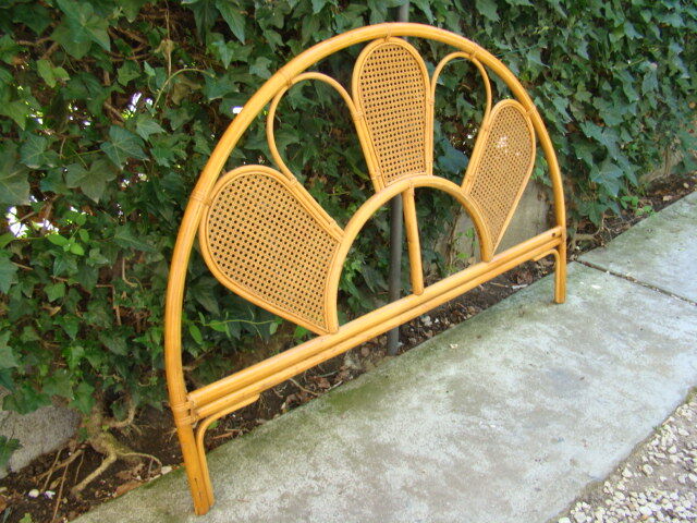 Former braided rattan/wicker headboard