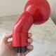Lampe murale vintage Danska rouge robot, lampe DL de l'ère spatiale, années 1970 Danemark