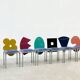 Set of 6 postmodern dining chairs by Salvati e Tresoldi for Omaggi / Saporiti