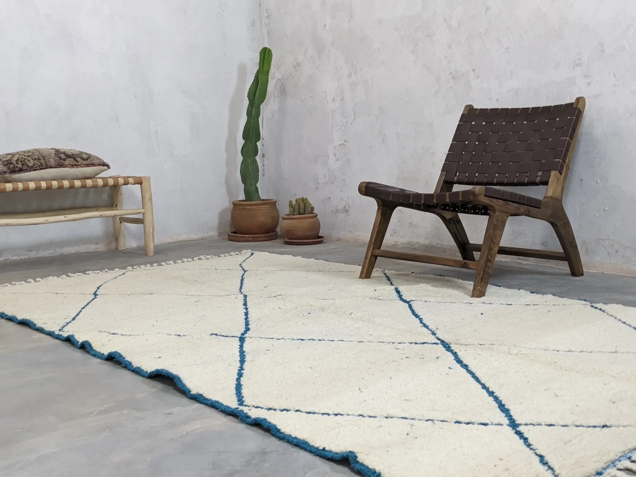 Beni Ouarain rug, 260 x 155 cm || 8.53 x 5.09 feet, MS-187