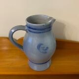 Enameled stoneware pitcher
