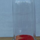 Oval wedding globe in glass 28 cm high