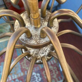 Mid-Century 18-Arm Tulip Pendant Chandelier by Fog & Mørup, Denmark