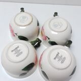 4 tea cups Villeroy & Boch "Wild Rose"