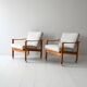 Pair of vintage Scandinavian armchairs by Ferd. Lundquist Göteborg
