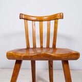 Swedish folk art chair from the 19th century with highly decorative forms.