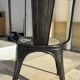 Lot of 6 chairs and two black Tolix armchairs in excellent condition.