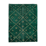 Modern Moroccan carpet green contemporary art 300x370cm