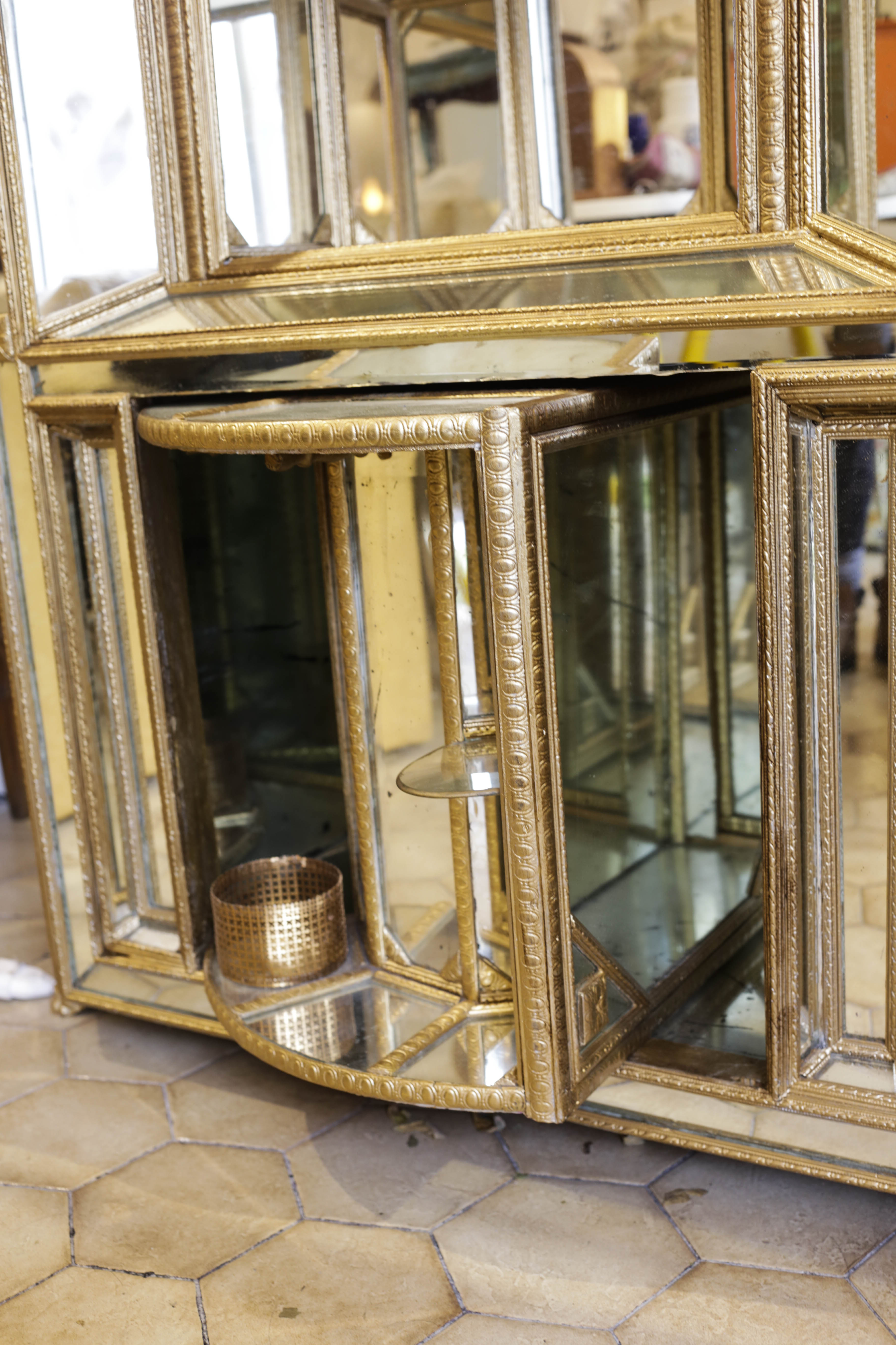 Furniture bar and mirror pareclose 19th