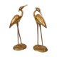 Pair of herons in brass