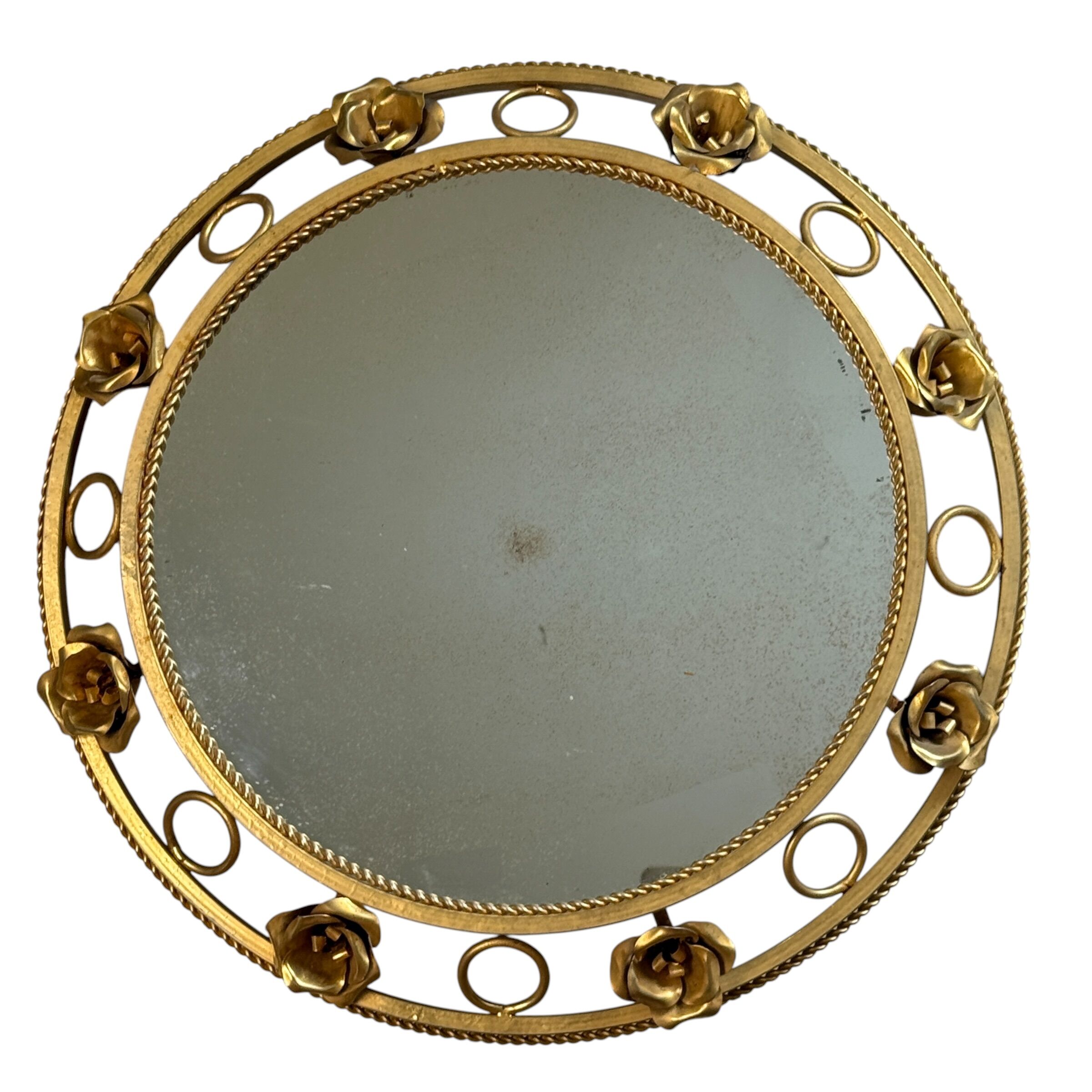 Round sun mirror from the 1960s Italy.