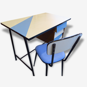 Desk  and chair in formica