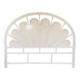 White rattan headboard, 1970s