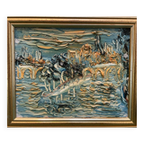 Tableau paysage pont XXe
