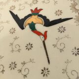 Longwy Chypre cream trivets and bottles