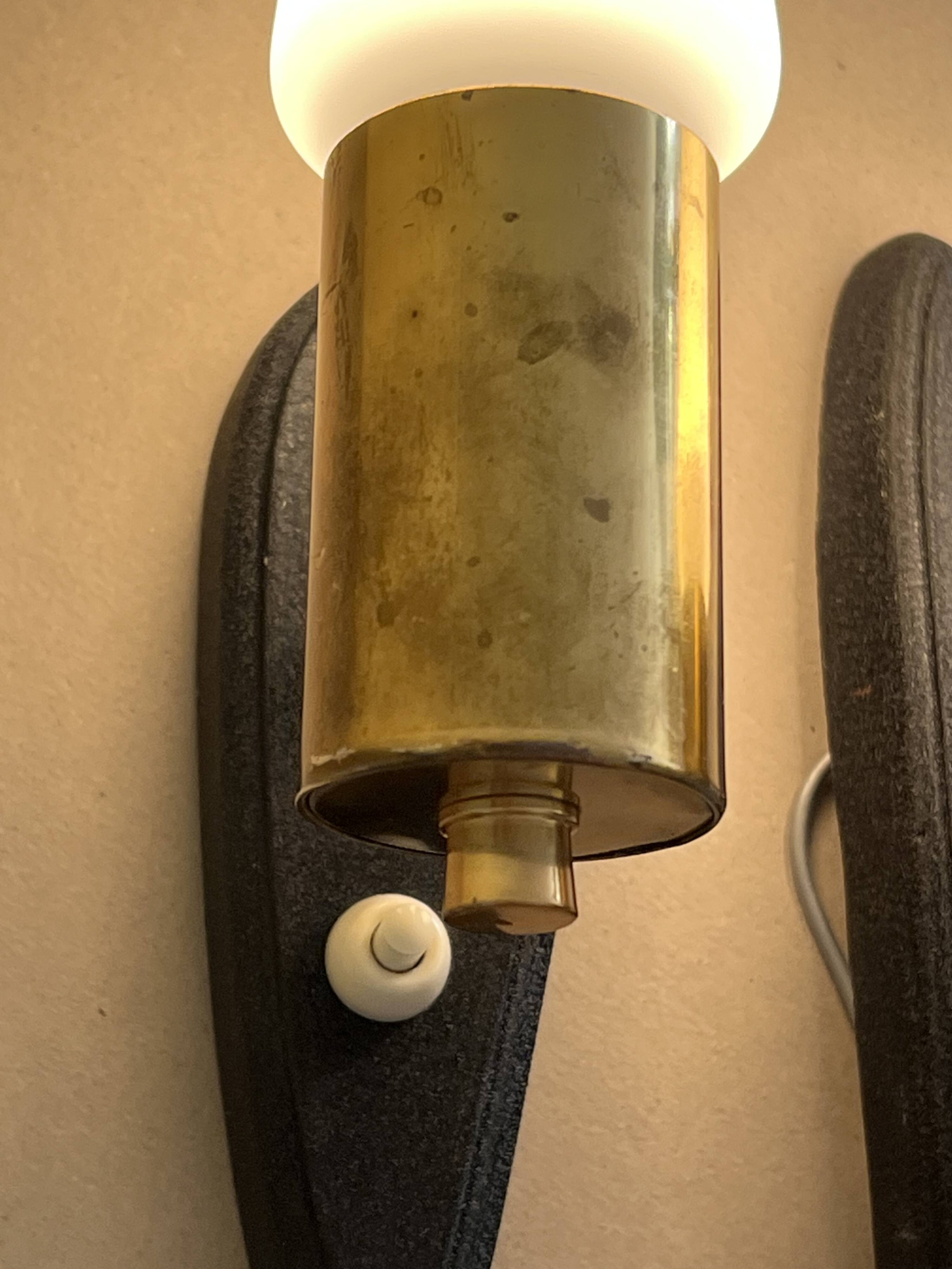 Pair of vintage wall lights, 60s