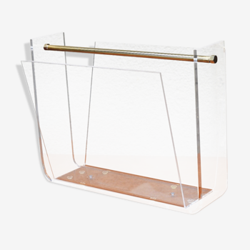 Plexiglass and brass magazine holders