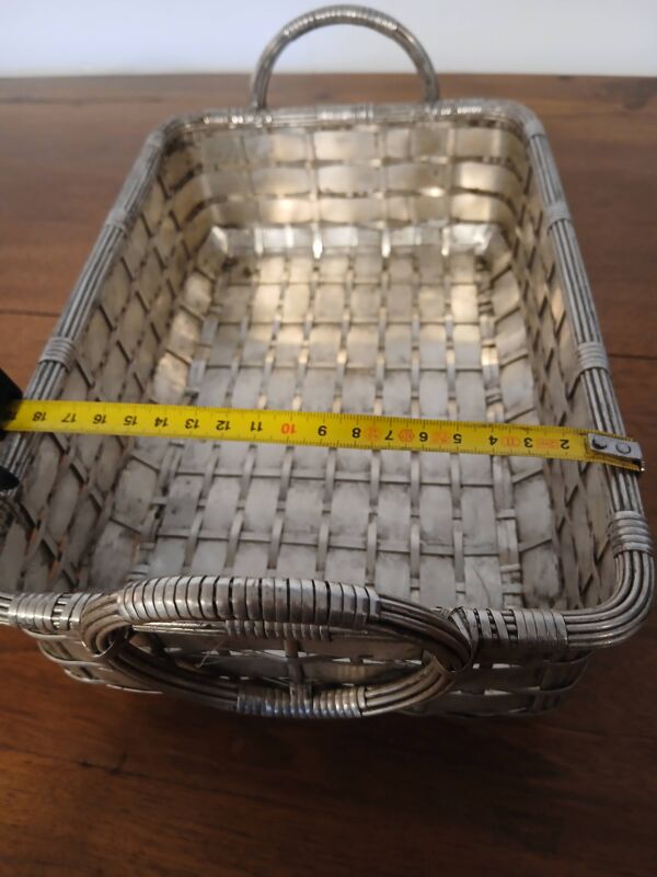 panier à pain en plaqué argent