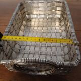 silver-plated bread basket
