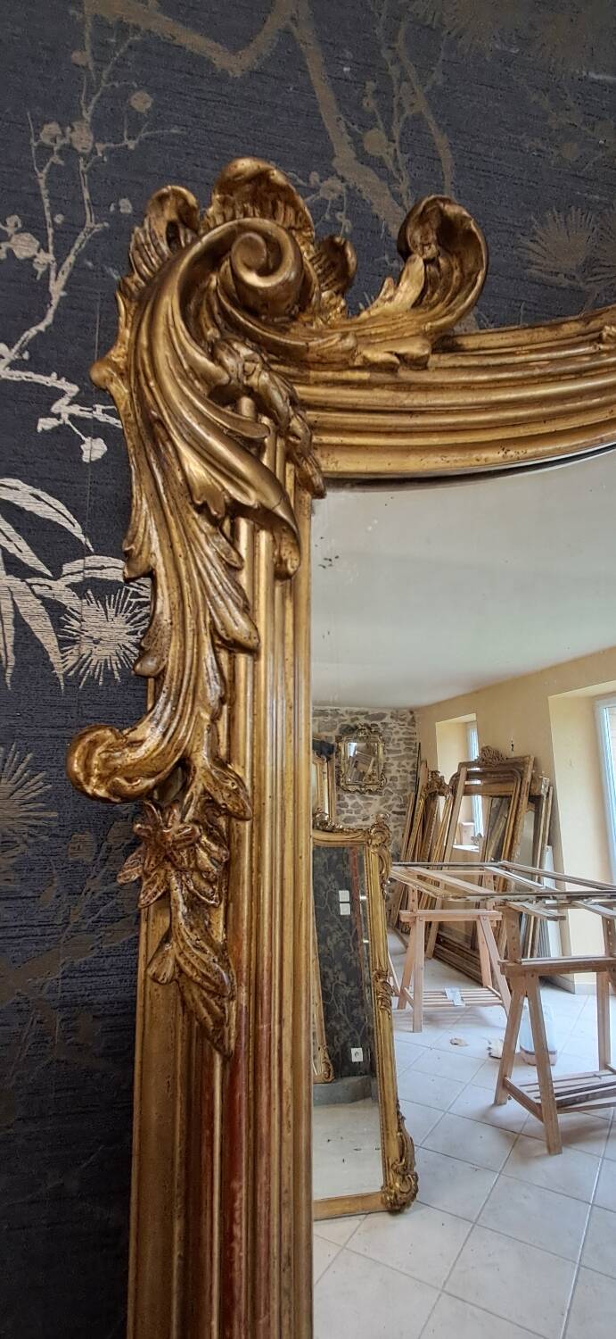 Antique 19th century mirror 184 x 108