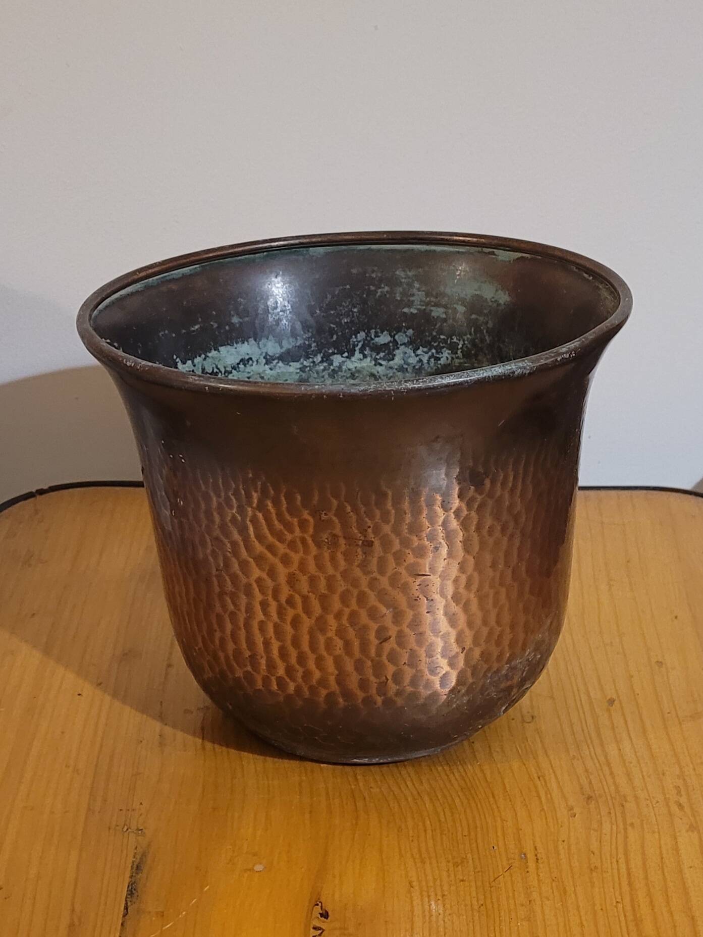 cache pot en cuivre - vintage