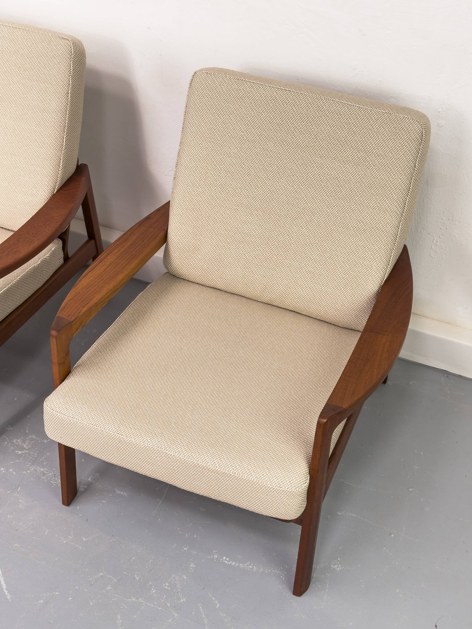 Fauteuils de Tove & Edvard Kindt Larsen pour Gustav Bahus