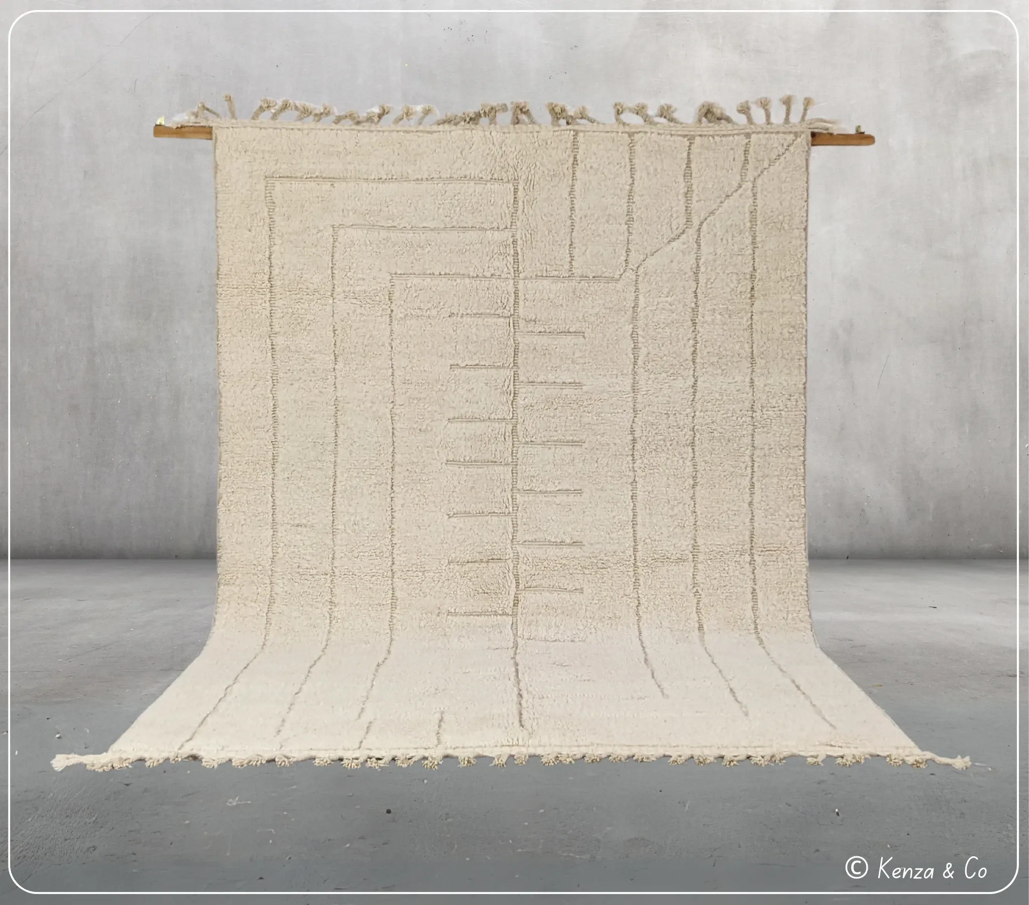 Large Beni Ouarain rug, 305 x 205 cm, G-335