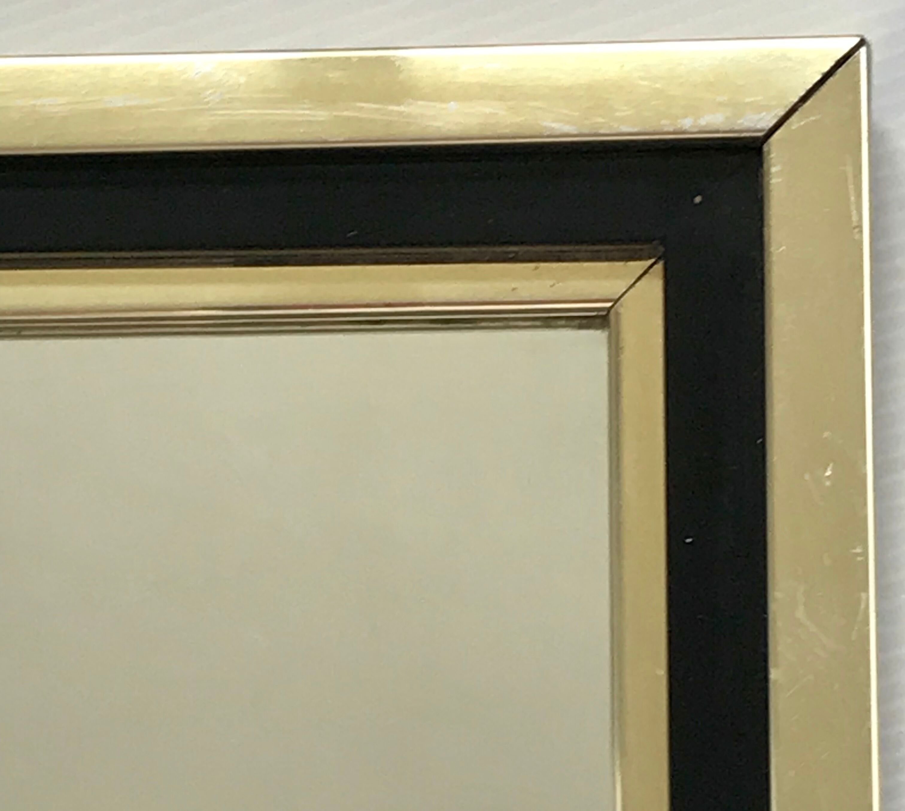 Golden vintage mirror 46x46cm