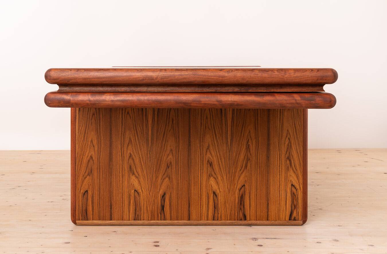 Supreme Executive Desk by Dyrlund, Danish Modern, attr. to Jensen & Valeur