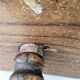 Rare Old Tripod Milking Stool Carved Solid Wood Popular Art