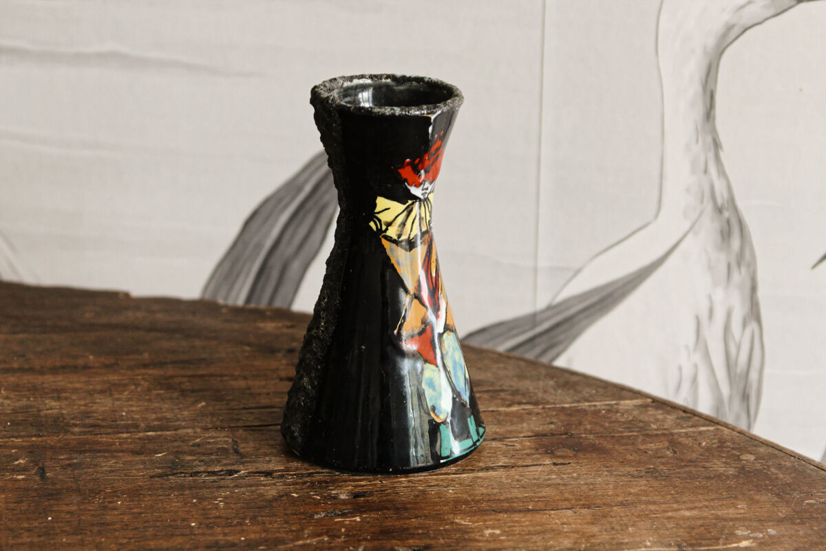 Pierrot diabolo vase, ceramics from San Marino