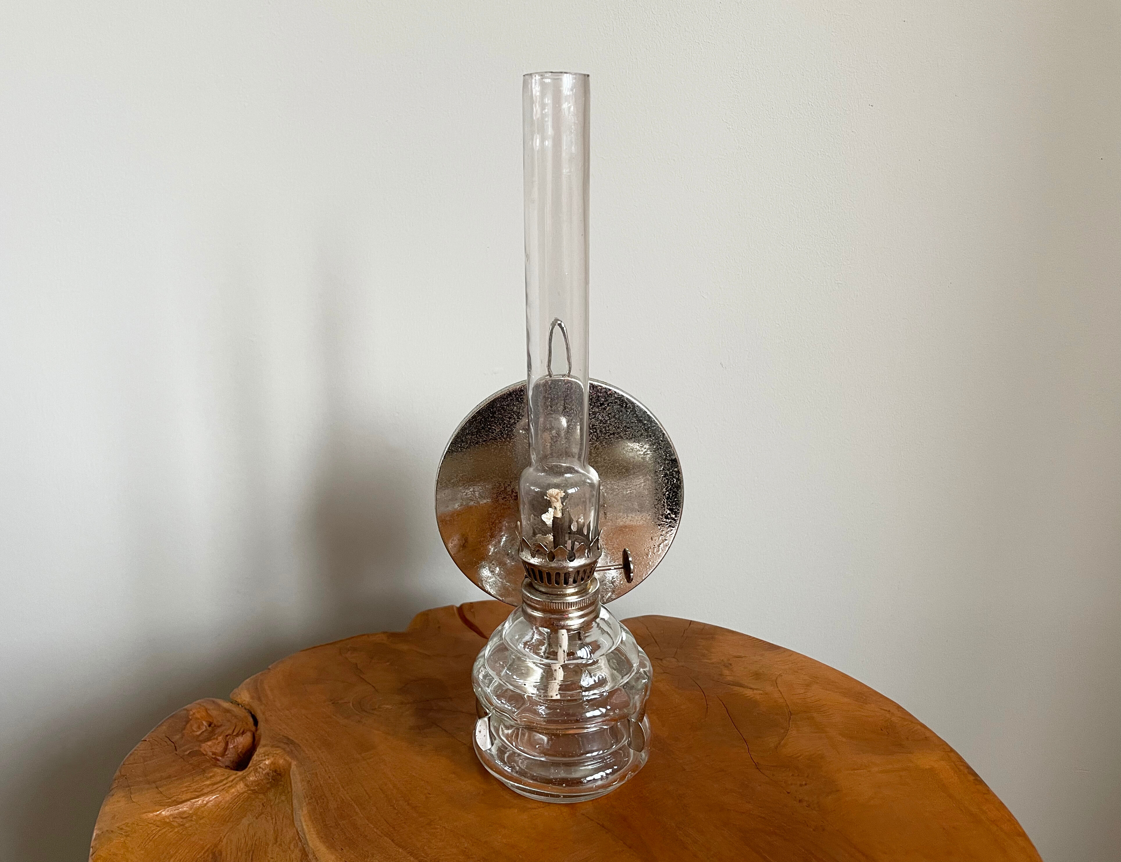Set of 2 Hong Kong Vintage Oil Lamps