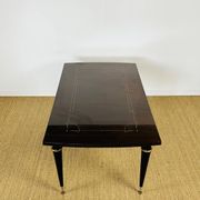 Table de salle à manger art déco française en macassar 1940