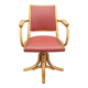 Ligna Adjustable Swivel Office Chair, Czechoslovakia, 1950s