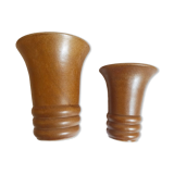 Pair of sandstone vases 60s