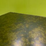 Table basse verre eglomisé 1970