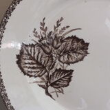 Round dish n°1 Choisy le Roi in Iron Earth decoration fruits and insects