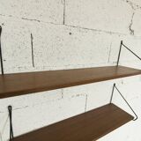 1960s string shelf 2 shelves with 4 triangular shelves