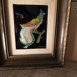 Enamel painting "The Peacock"
