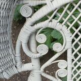 Victorian peacock style armchair