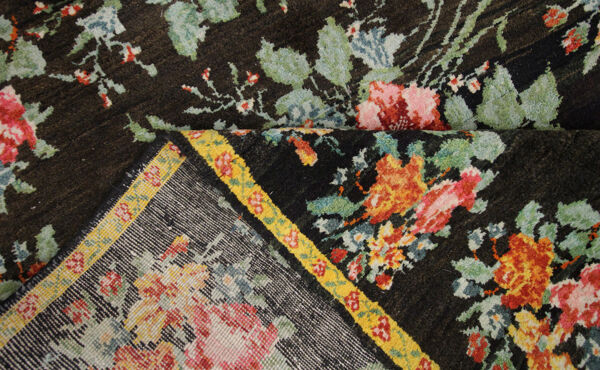 tapis karabage, tapis floral tissé à la main 135x220cm