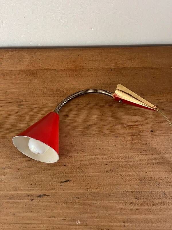Vintage Italian wall lamp in Stilnovo style from the 1950s.