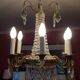 6-light hot air balloon chandelier with crystal pendants, late 19th century