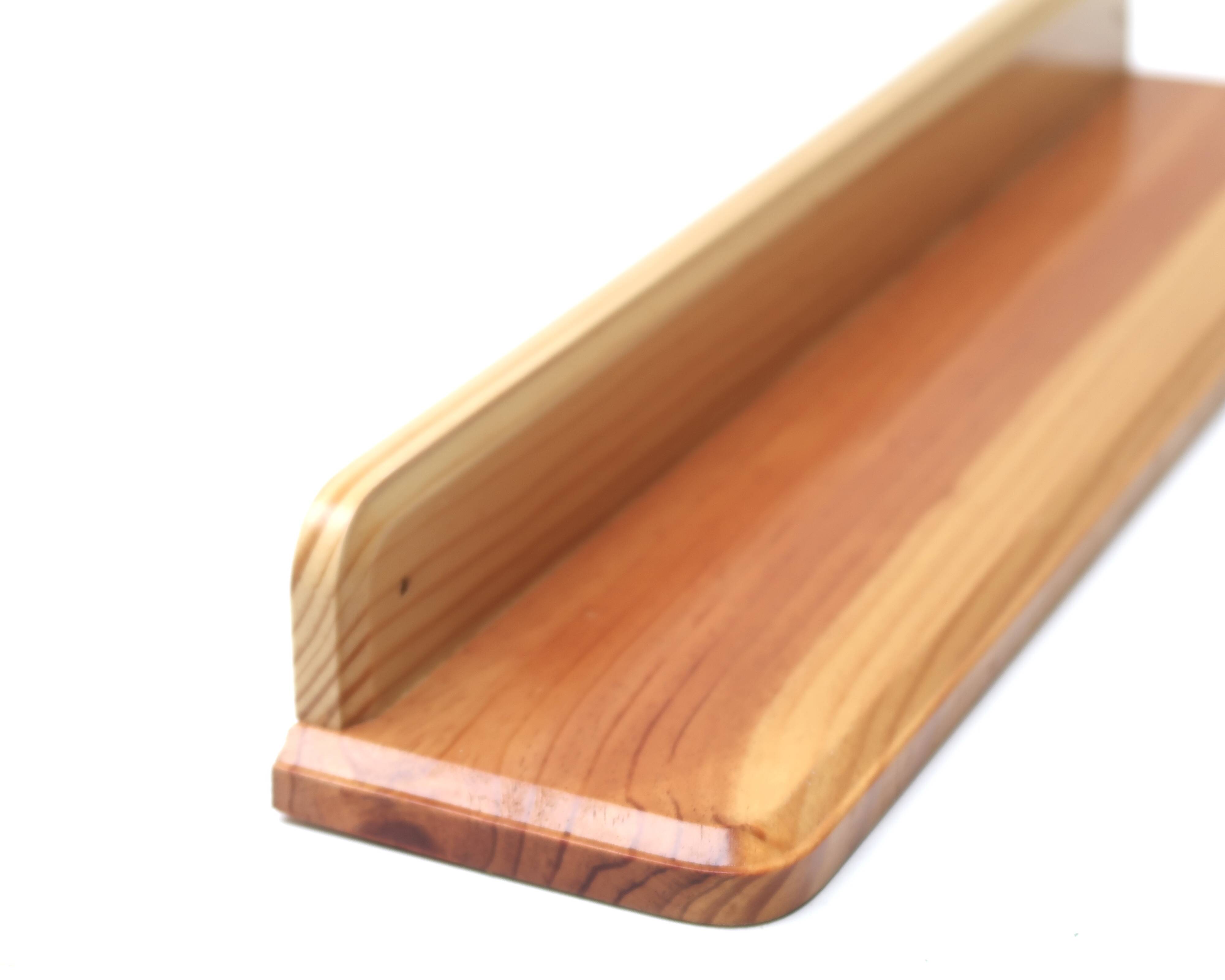 Etagère de salle de bain en bois de pin, années 70