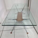 Coffee table with compass legs from the 60s