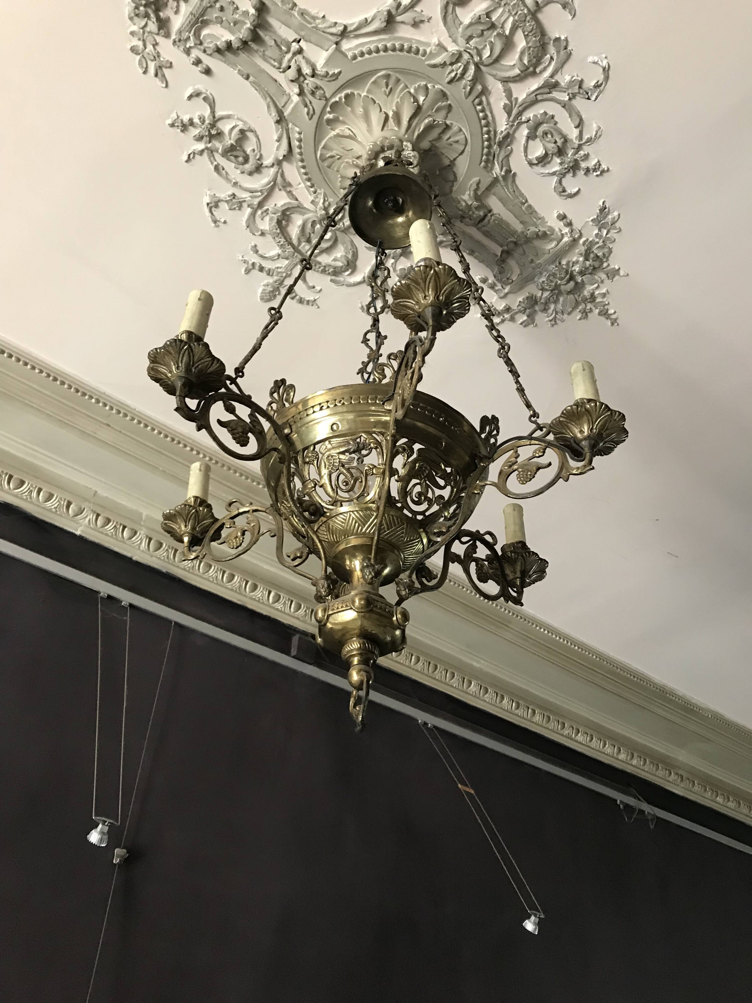 Bronze chandelier