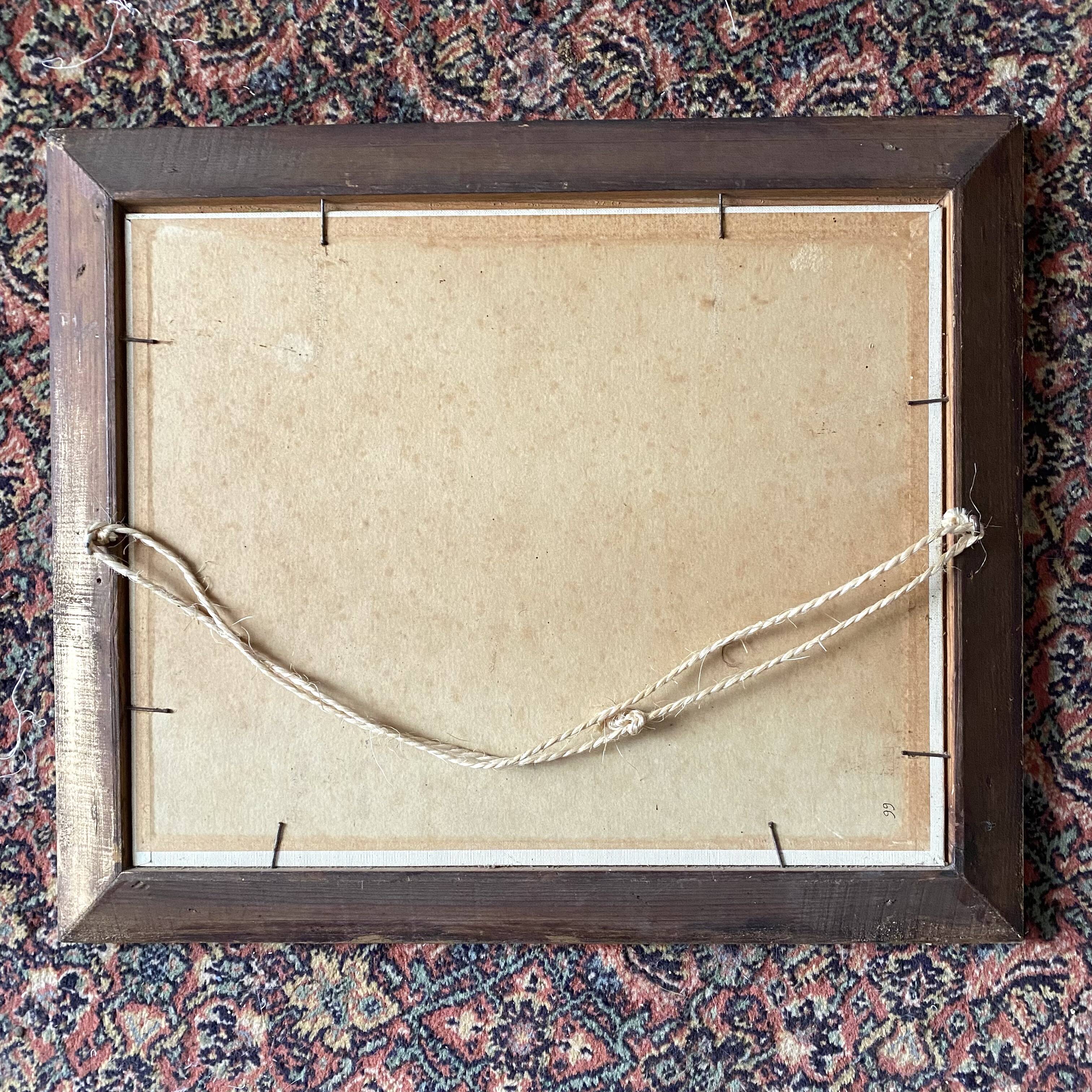 Seaside painting of the Mediterranean, oil on cardboard signed A. Alauzen.