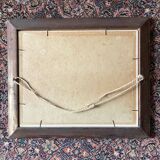 Seaside painting of the Mediterranean, oil on cardboard signed A. Alauzen.