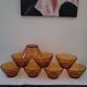 VINTAGE DURALEX Bowls - Amber I.R.R. Tempered Glass